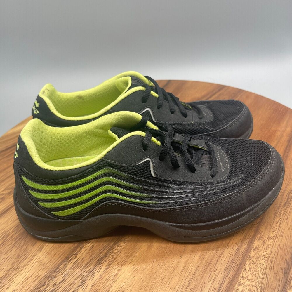 Dansko Comfort Shoes Womens Size 6.5 / 37 Black Green Trainers Comfort Walking - Picture 1 of 8